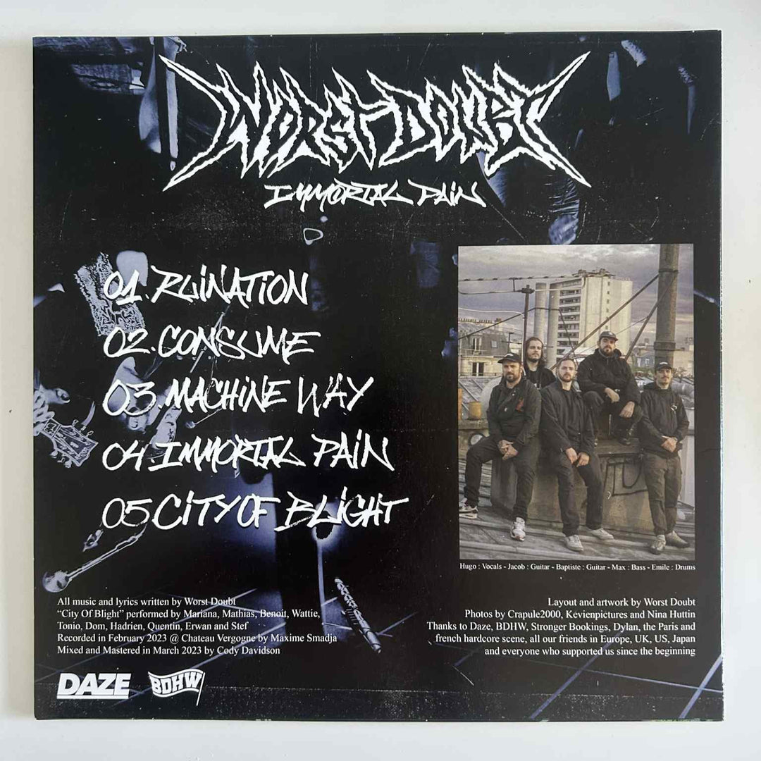 Worst Doubt - Immortal Pain 12" Vinyl