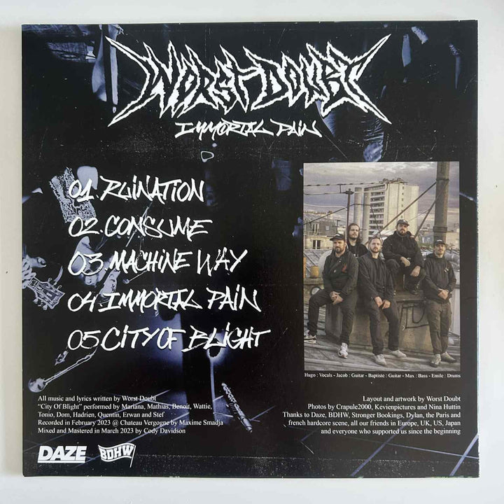 Worst Doubt - Immortal Pain 12" Vinyl